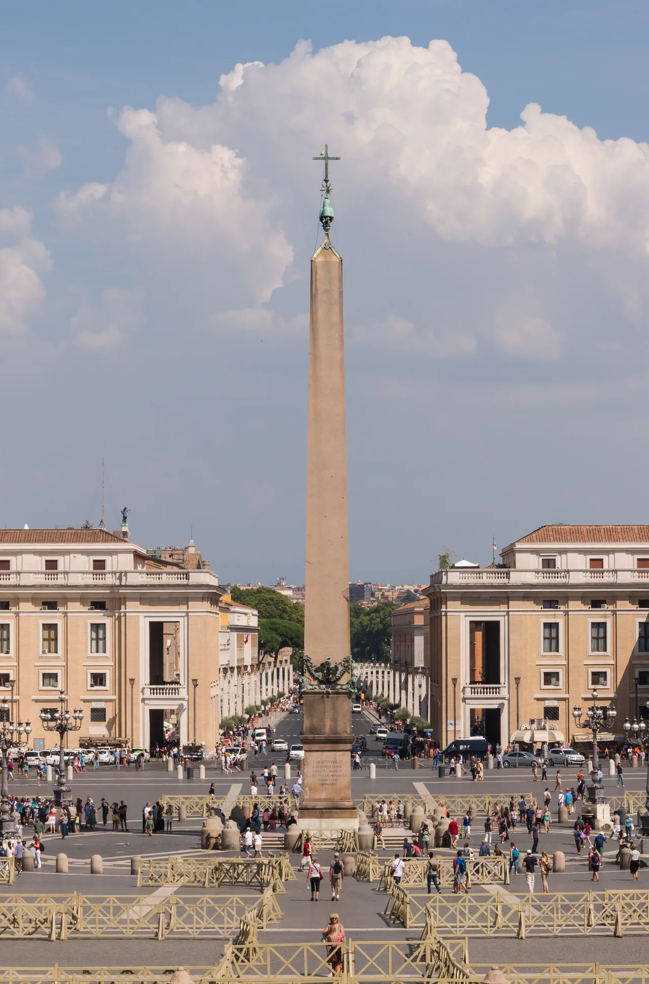 The ancient obelisk in St Peter's Square, Vatican City
